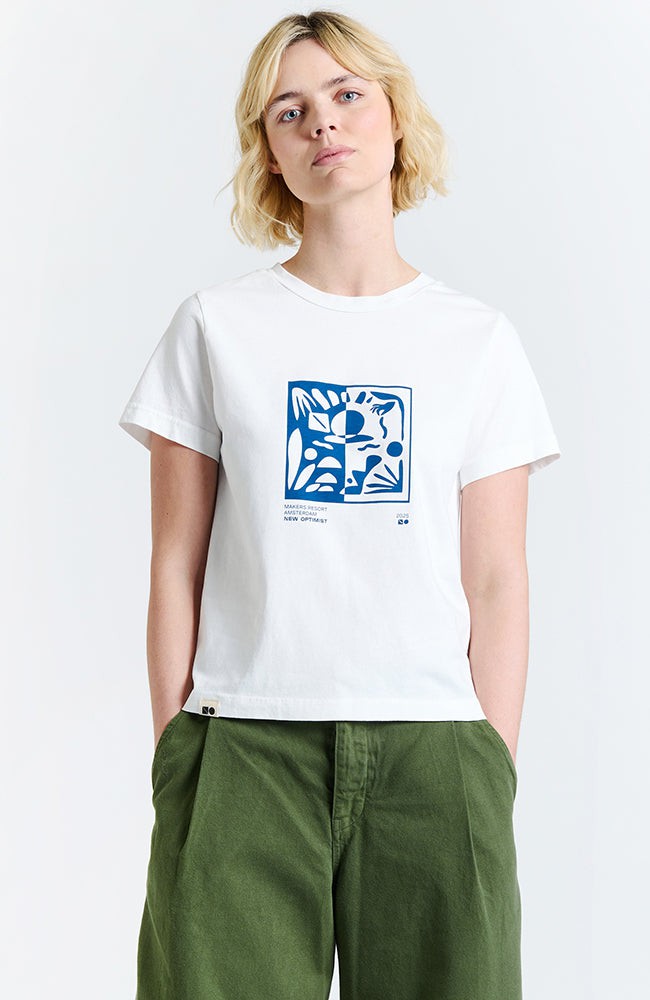 Alk t-shirt white from Sophie Stone