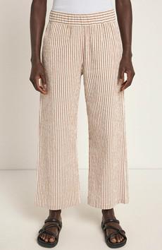 Broek streep off white mocha via Sophie Stone