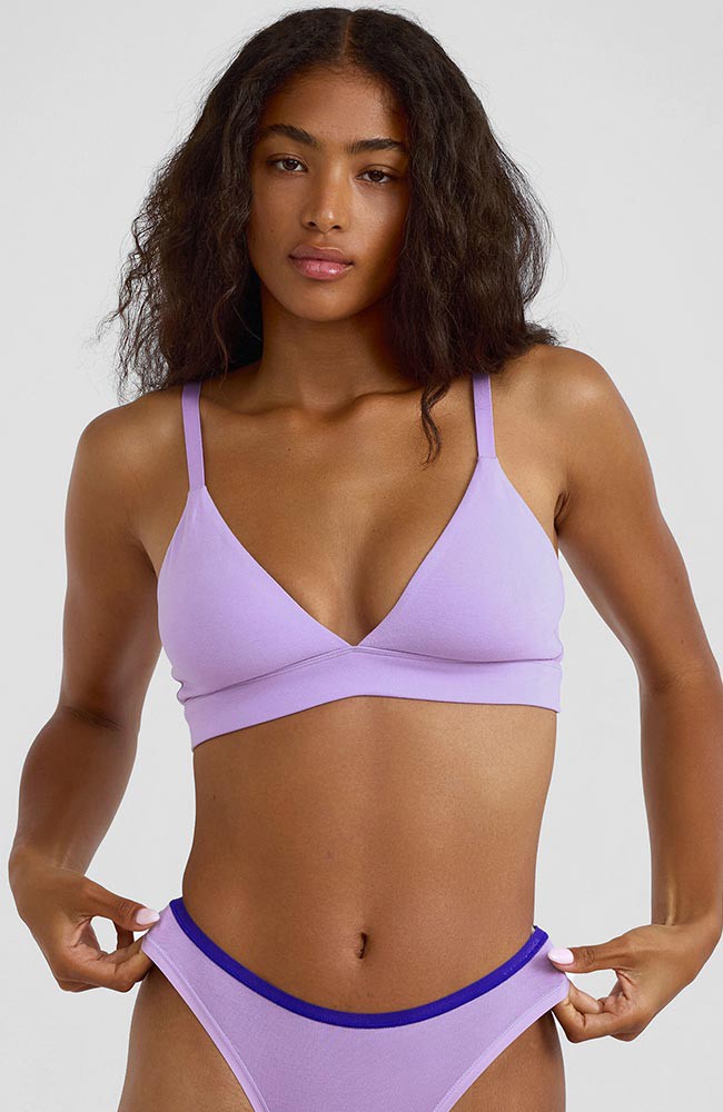 Core triangle bralette Lavender from Sophie Stone