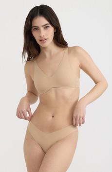 Bare plunge bralette hazelnut via Sophie Stone