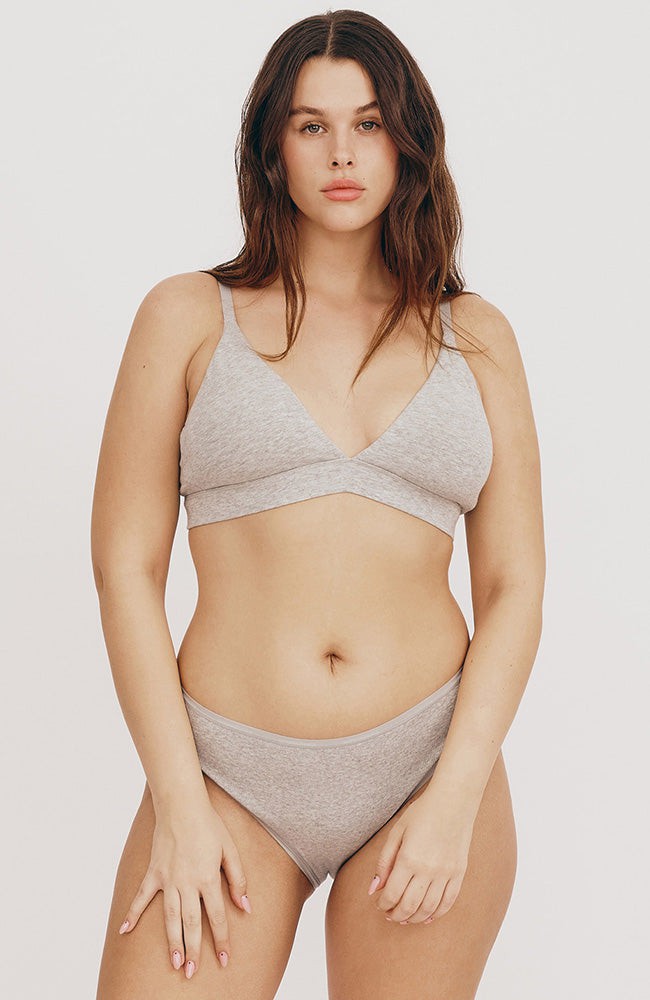 Core triangle bralette grijs from Sophie Stone