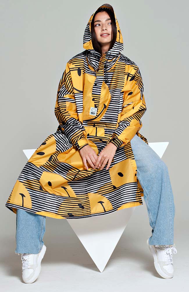 Sunset Smiley Poncho from Sophie Stone