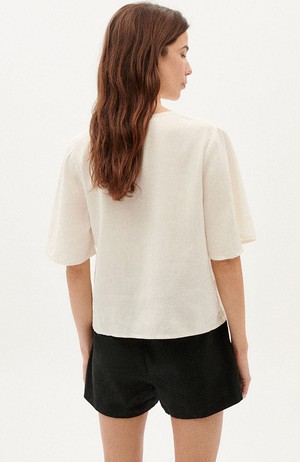 White hemp Libelula blouse from Sophie Stone