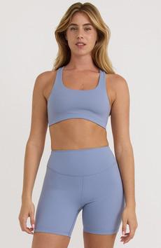 Active bike shorts misty blue via Sophie Stone