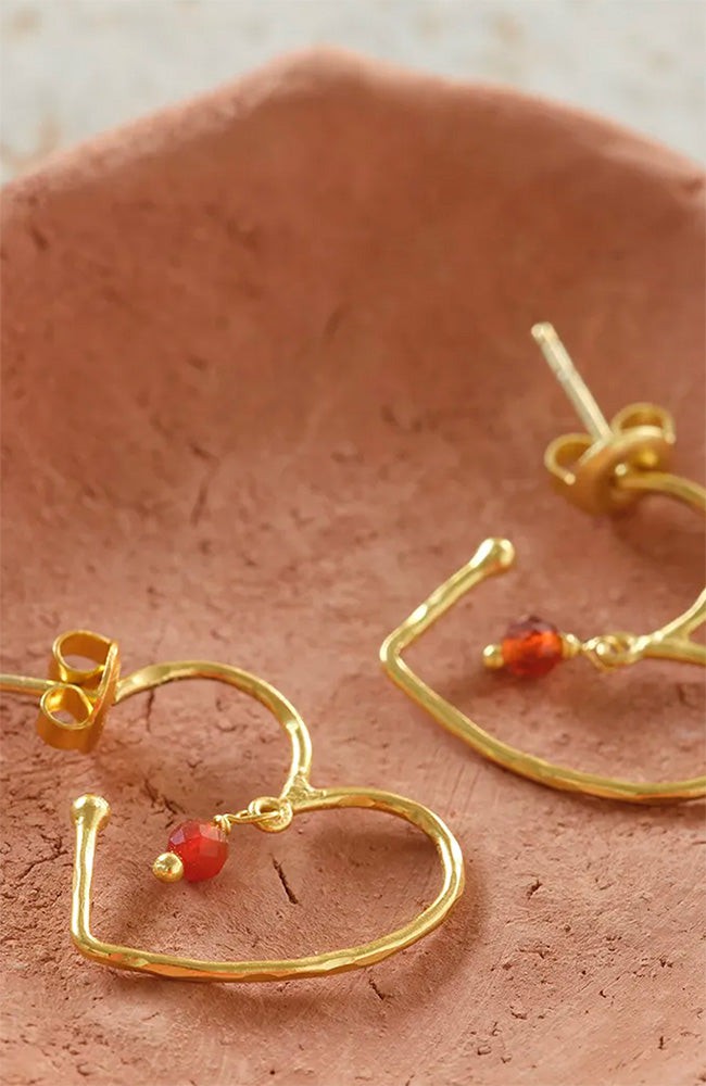 Cheery oorbellen carnelian from Sophie Stone