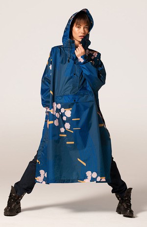 Japanese Blossom Poncho from Sophie Stone