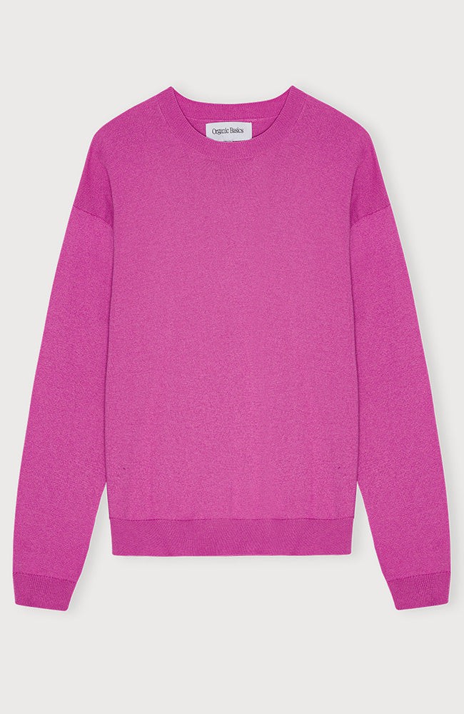 Sweater boxy crewneck roze from Sophie Stone