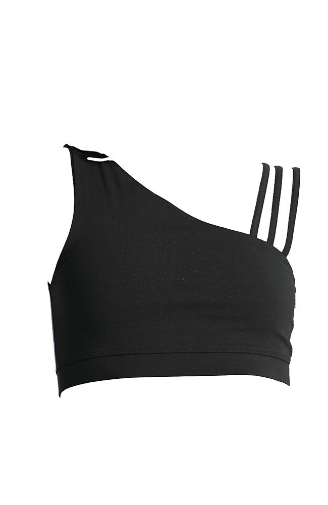 Yoga Asymmetric top zwart from Sophie Stone