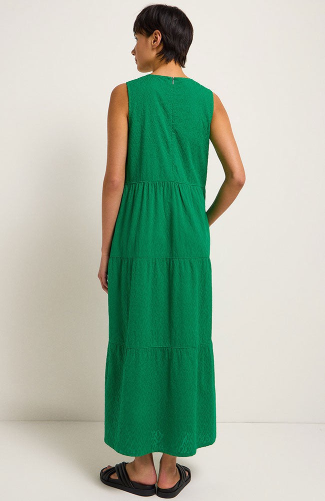 Maxi jurk structuur groen from Sophie Stone