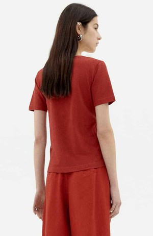 Cassia Hemp T-shirt orange from Sophie Stone