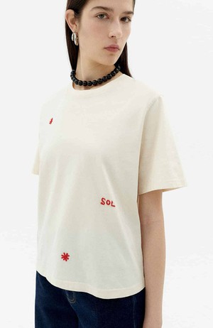 Sol Sol t-shirt Lucia wit from Sophie Stone