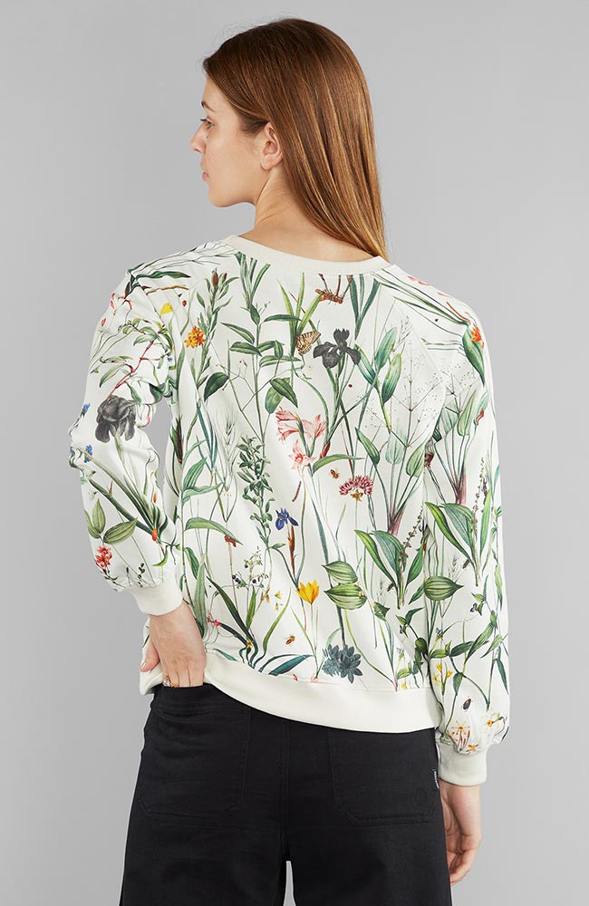 Ystad flower field sweater from Sophie Stone