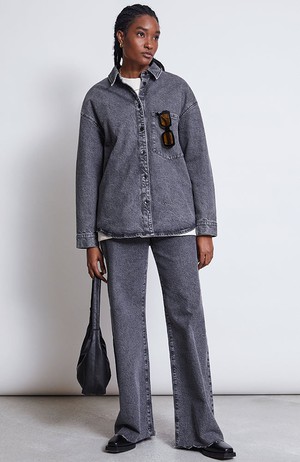 Solace denim shirt grey from Sophie Stone