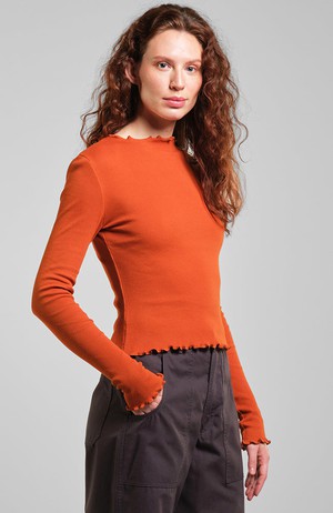 Ryd rib top cinnamon from Sophie Stone