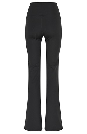 Compressive rib flare legging zwart from Sophie Stone