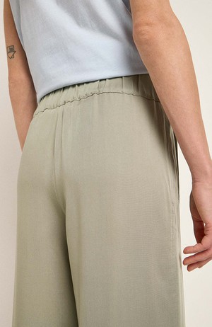 Tencel wide leg broek aquagrey from Sophie Stone