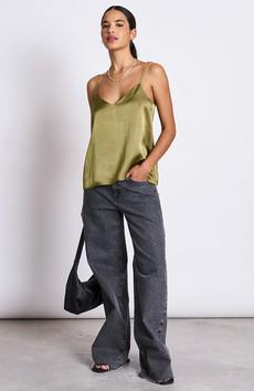 Maud slip top woody olive via Sophie Stone