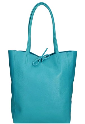 Jade Green Italian Leather Tote Bag from Sostter