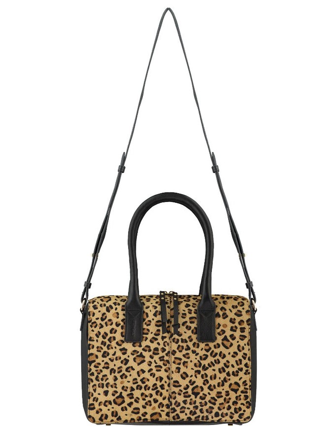 Animal Print Leather Crossbody Shoulder Bag from Sostter