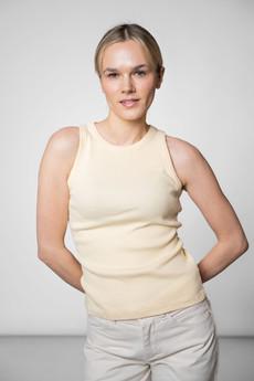 Tank top made of organic cotton yellow via STORY OF MINE