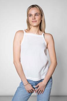 Light top with thin straps white via STORY OF MINE