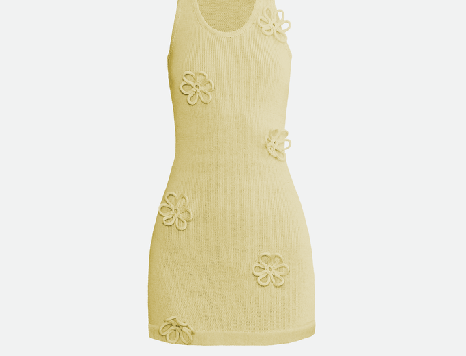 Flower mini scoop neck dress from Studio Selles