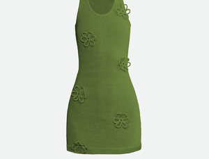 Flower mini scoop neck dress from Studio Selles