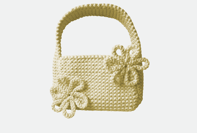 Chunky flower bag from Studio Selles