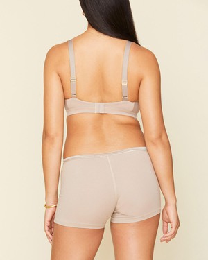 Organic Cotton Triangle Soft Bra in Stone from Subset