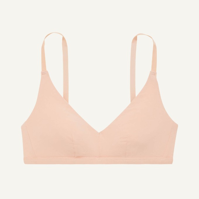 SALE Knickey Triangle Bralette in Peach from Subset