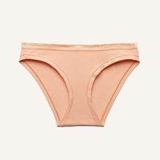 Organic Cotton Low-Rise Bikini in Peach via Subset