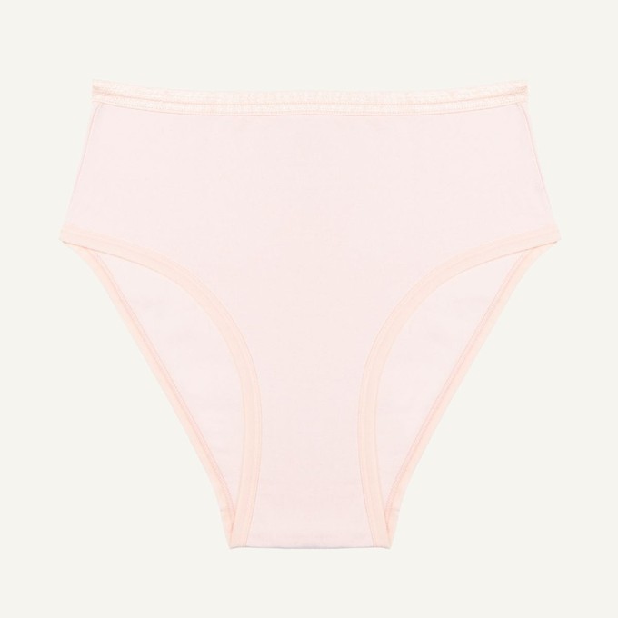 Organic Cotton High-Rise Brief in Quartz from Subset