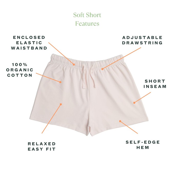 Organic Cotton Soft Short in Pearl from Subset