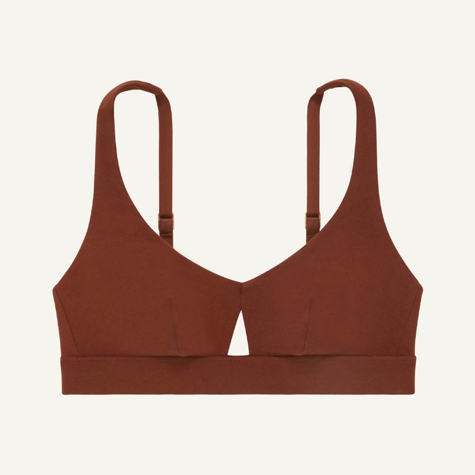 SALE Knickey Keyhole Bralette in Cacao from Subset