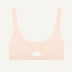 Organic Cotton Keyhole Soft Bra in Quartz via Subset