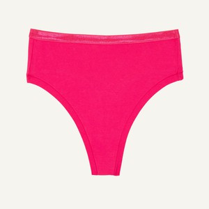 Organic Cotton High-Rise Thong in Aurora from Subset