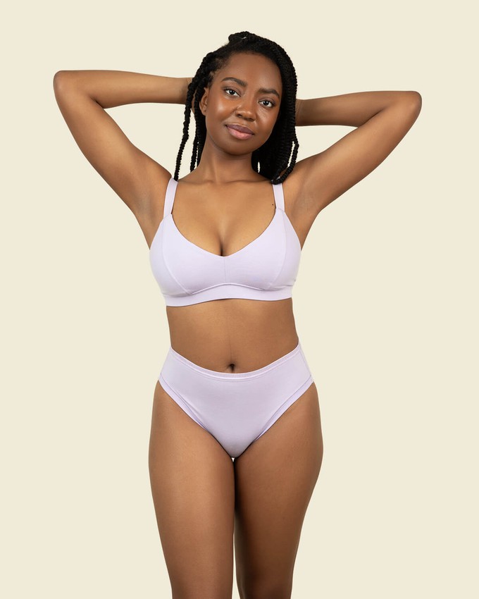 Organic Cotton Mid-Rise Bikini in Petal 3-Pack from Subset