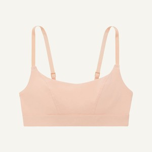 Organic Cotton Tank Bralette in Peach from Subset