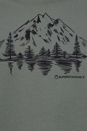 Fort Langley Tee Lark Green from Superstainable