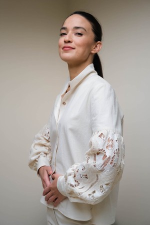 Enaz Blouse | Katoen Broderie from Sûr Atelier