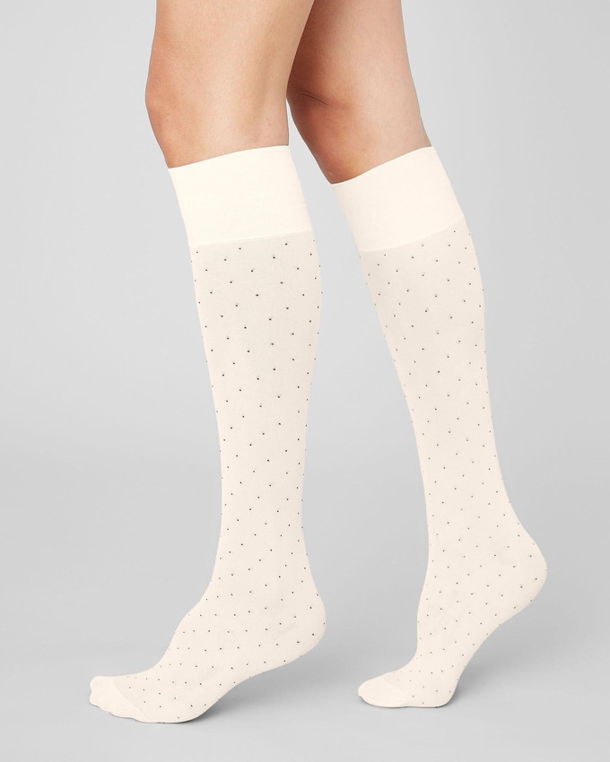 Eira Petite Dots Knee-Highs from Swedish Stockings