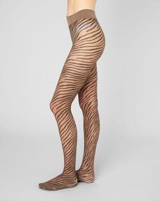 Zadie Zebra Tights via Swedish Stockings