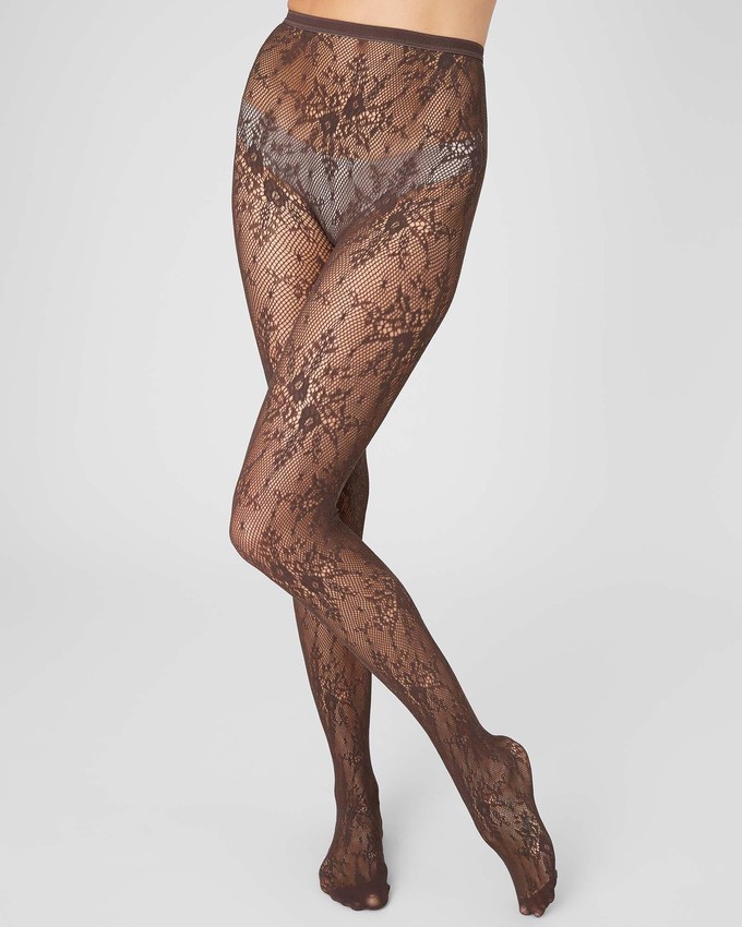 Rosa Lace Tights from Swedish Stockings