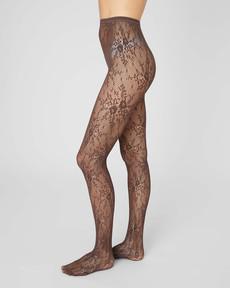 Rosa Lace Tights via Swedish Stockings