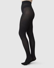 Ylva Fishbone Wool Tights via Swedish Stockings