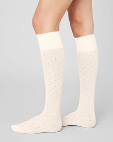 Eira Petite Dots Knee-Highs via Swedish Stockings