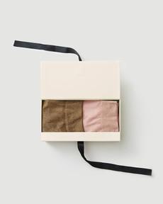 Gift Box: 2 Pairs of Ines Shimmery Socks via Swedish Stockings