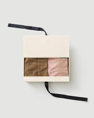 Gift Box: 2 Pairs of Ines Shimmery Socks from Swedish Stockings