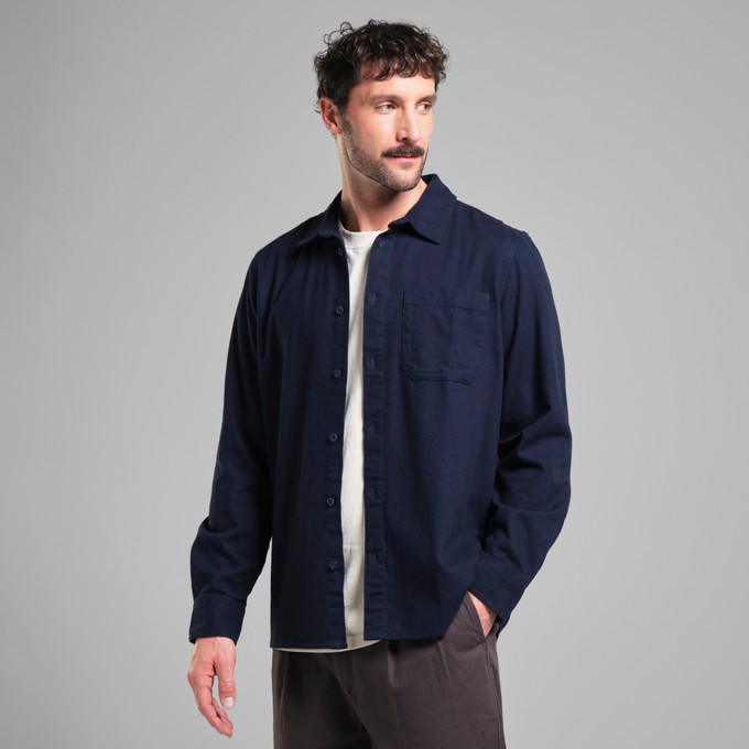 Shirt Rute Flannel Base Navy from The Blind Spot