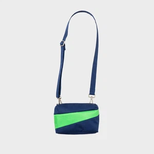 Susan Bijl | The New Bum Bag Navy & Greenscreen Small from The Blind Spot